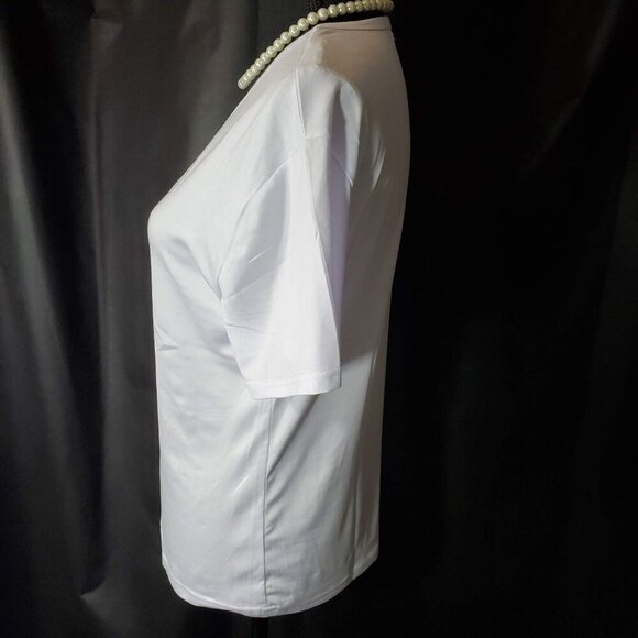 Jasmine Princess Knit Blouse Aladdin Short Sleeve Tee Shirt Graphic Top - Picture 4 of 9